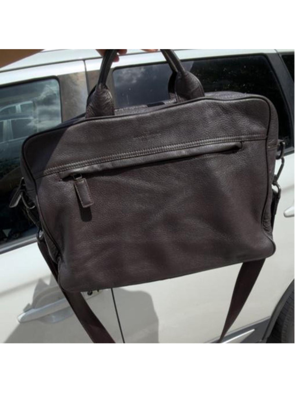 Banana Republic 100% Leather Brown Laptop Briefcase
Banana Republic dark espres - Picture 3 of 8